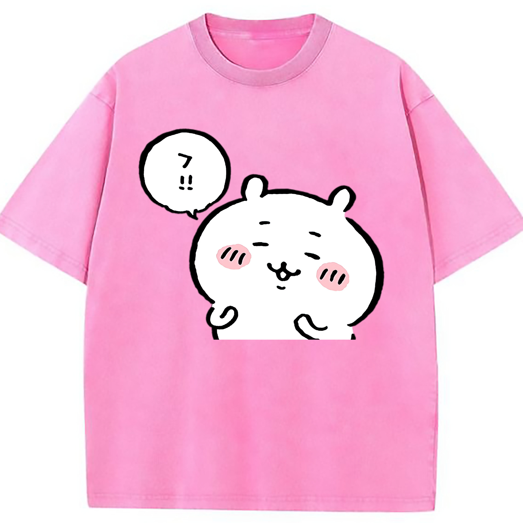 （画像用） ちいかわ ちいかわ Chii-kawa chiikawa 綿100% ヴィンテージ風 半袖Tシャツ（フロントプリント）